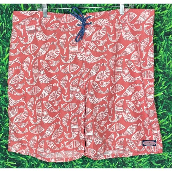 Vineyard Vines Other - Vineyard Vines Men's Swim Board Shorts Fish 40 Beach Ocean Pool